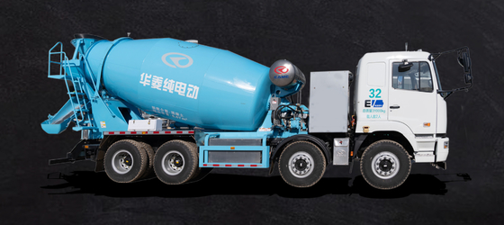 Hangzhou Geely, phiên bản tiêu chuẩn M7, CATL-282Kwh trao đổi năng lượng, 12 mét khối, 8x4 xe tải trộn xi măng điện thuần túy