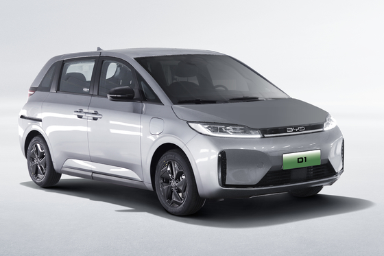 BYD Nguyên chất Điện xe tắc xi D1 có phạm vi 418km và cửa trượt điện