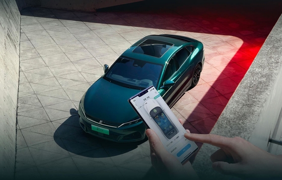 Xe bán chạy nóng BYD xe hiệu suất Han EV phiên bản giới hạn thông minh bốn bánh lái xe điện sedan